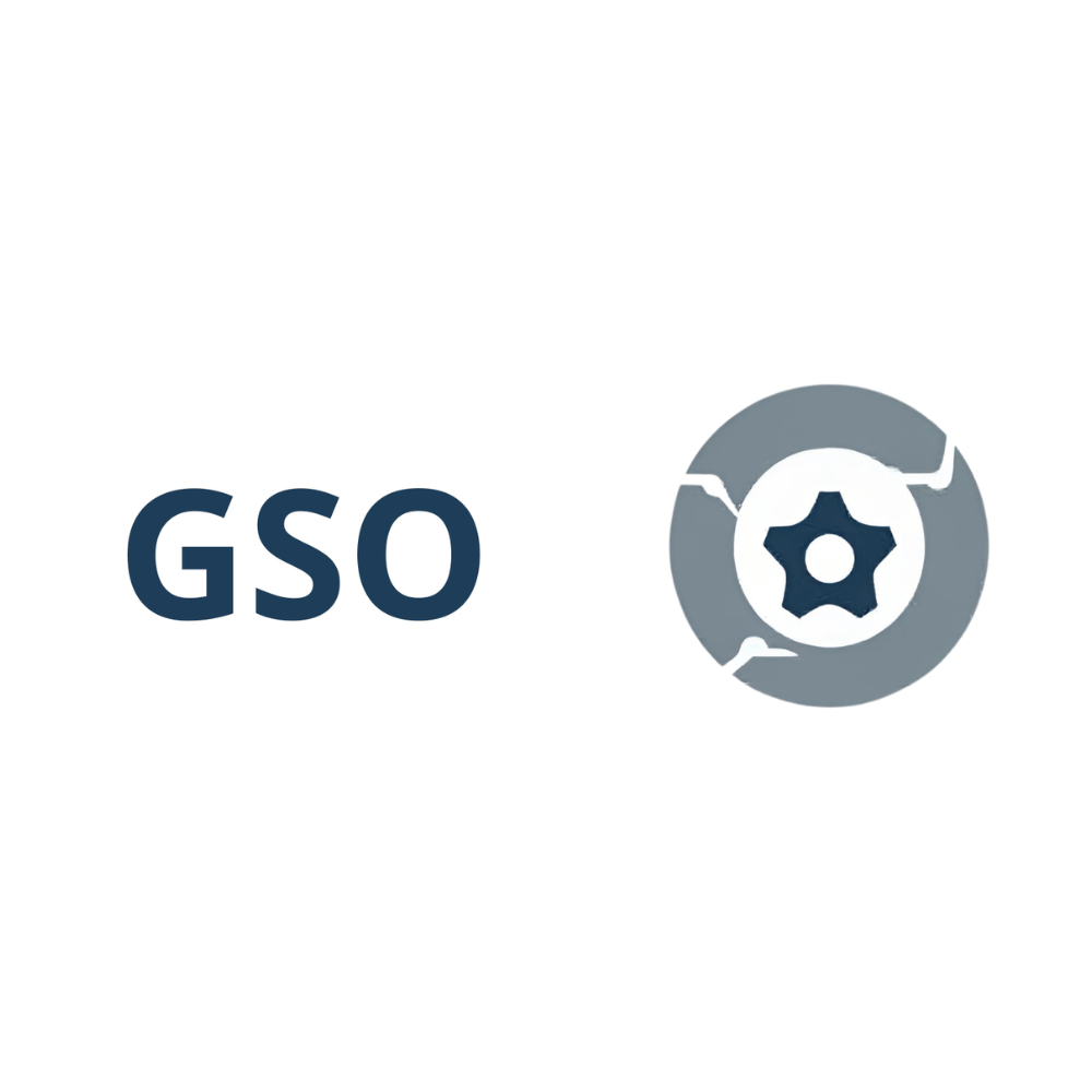 architectural 'gso' logo with gear element (4)